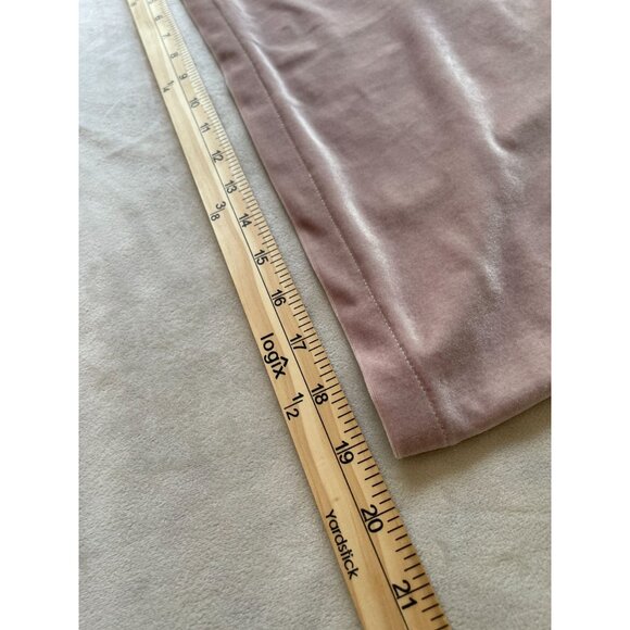 Madewell Pink Velvet V-Neck Long Sleeve Dress For Women Y2K Boho Cottagecore XS - Picture 6 of 9